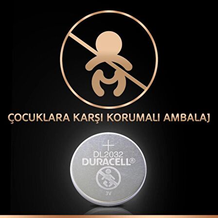 Duracell 2032 3V Lityum Pil (2 Adet)