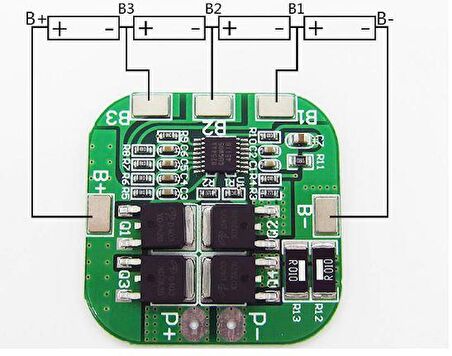 4S 20A 16.8V BMS Koruma Kartı Lityum Batarya 18650 Li-ion Lipo Protection Module