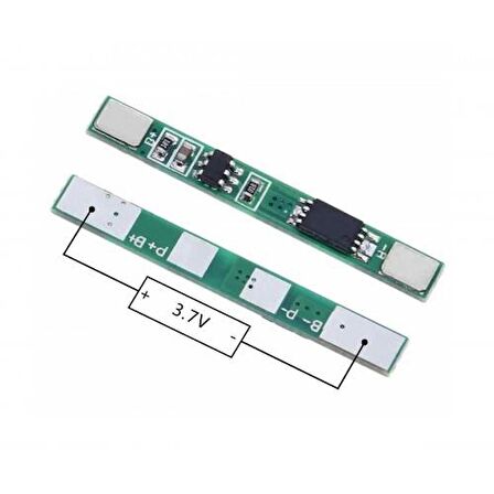 1S 3A 3.7V BMS Koruma Kartı Lityum Batarya 18650 Li-ion Lipo Protection Module