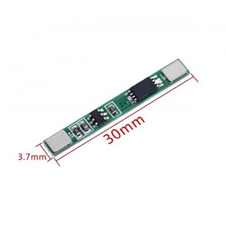 1S 3A 3.7V BMS Koruma Kartı Lityum Batarya 18650 Li-ion Lipo Protection Module