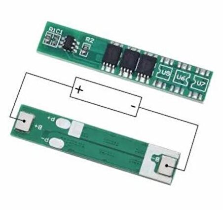 1S 5A 3.7V BMS Koruma Kartı Lityum Batarya 18650 Li-ion Lipo Protection Module