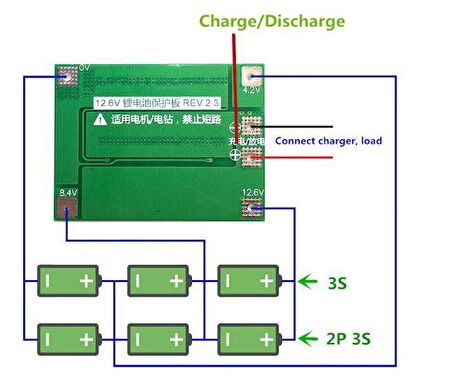 3S 40A 12.6V BMS Koruma Kartı Lityum Batarya 18650 26650 Li-ion Lipo Protection Module