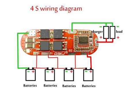 4S 25A 16.8V BMS Koruma Kartı Lityum Batarya 18650 Li-ion Lipo Protection Module