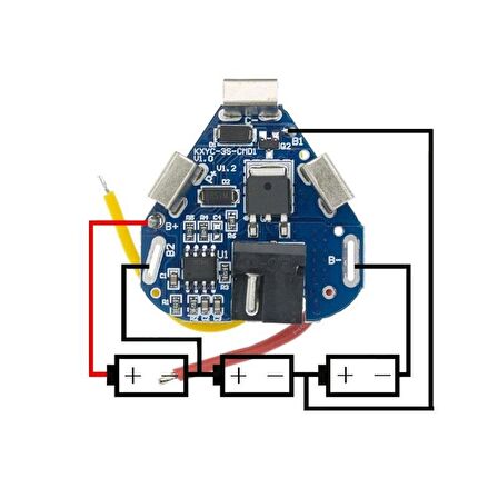 3S 6A 12,6V BMS Koruma Kartı Lityum Batarya 18650 Li-ion Lipo Protection Module