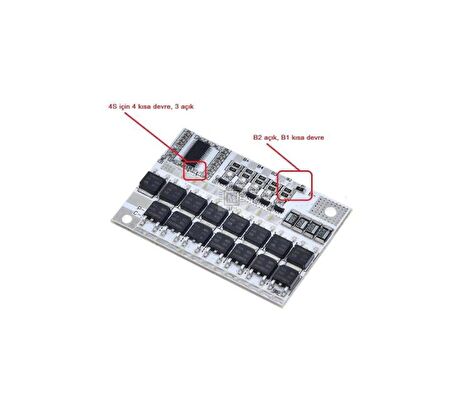 4S 100A BMS Koruma Kartı Lityum Batarya Balanslı Li-ion Lipo Protection Module