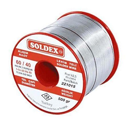 Soldex Lehim Teli 500 Gr 1mm Sn:60 - Pb:40 60/40