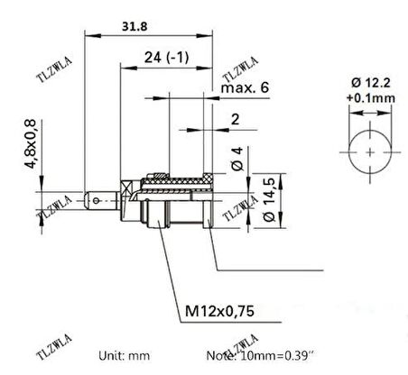 4mm Siyah Korumalı Born Jak