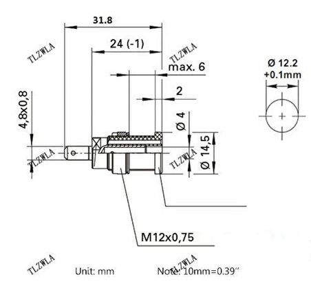 4mm Mavi Korumalı Born Jak