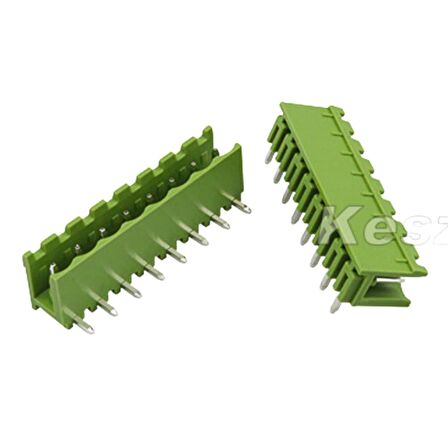 8 Pin Geçmeli Klemens 90' Erkek 5.08mm Yeşil
