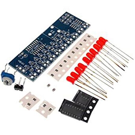 Yürüyen ışık DIY Kiti Demonte SMD NE555 + CD4017 (10 lu yürüyen ışık)