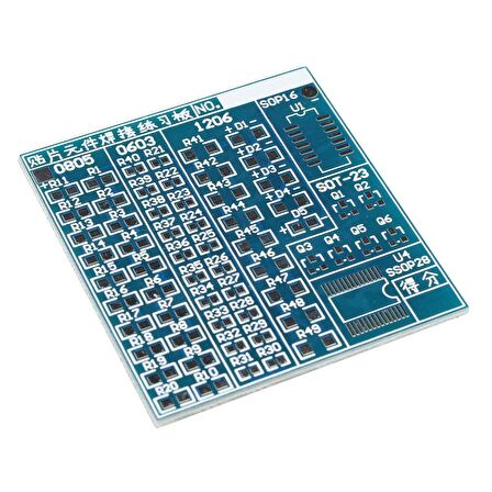 SMD bileşen lehimleme öğrenme kiti DIY kiti direnç diyot kondansatör
