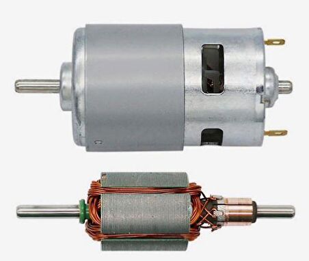 RS 775 DC Motor Rulmanlı 12-36 Volt 6000 RPM Şarjlı Matkap – CNC Motoru