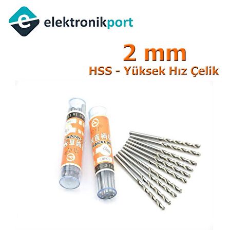 Matkap Ucu 2mm (HSS Yüksek Hız Çelik)