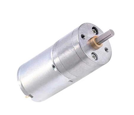 6V 25mm 1360 RPM Redüktörlü DC Motor