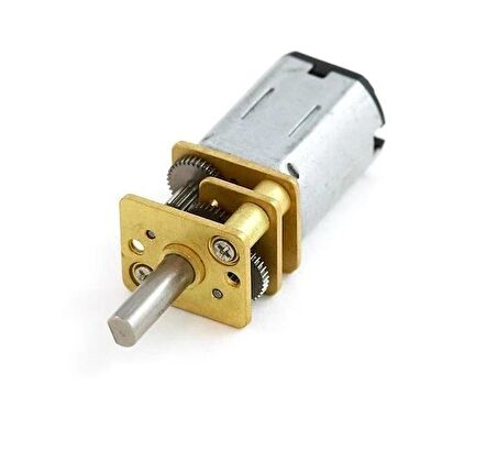 12V 12mm 200 RPM Redüktörlü Mikro DC Motor