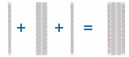 Breadboard 830 pin 16.5x5.5 cm