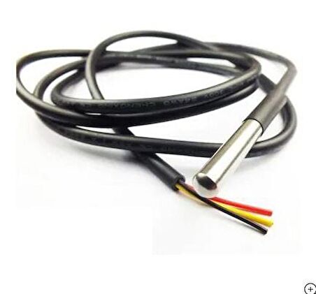 DS18B20 Su Geçirmez 1m Kablolu Sıcaklık Sensörü