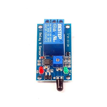 12V Röleli Alev Ateş Algılama Sensör Modülü
