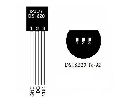 DS18B20 Sıcaklık Sensörü