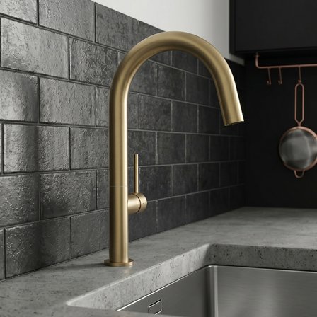 Newarc Bold Mat Gold Mutfak Eviye Bataryası 910738