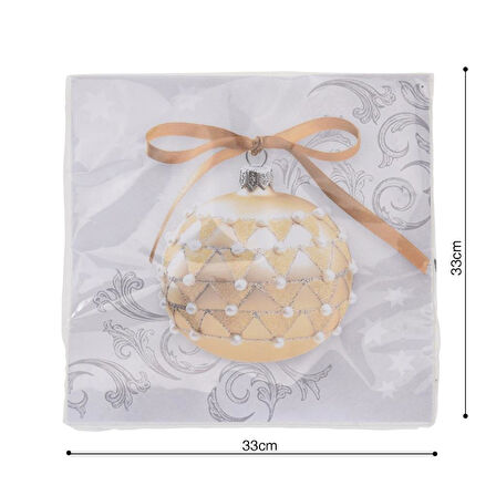 Yılbaşı Gold Temalı Kağıt Peçete Beyaz 33*33cm 20 Adet