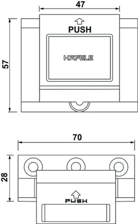 Häfele Kapı Güvenlik Mandalı, HÄFELE SDG 05 - Bronz, Antik