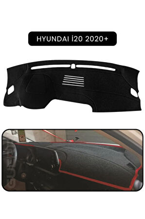 Hyundai İ20 2020+ Torpido Koruma  Halısı -  Siyah Kenar