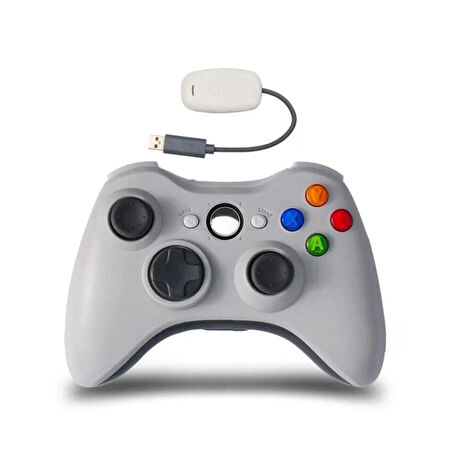 XBOX 360 + PC laptop uyumlu Kablosuz Wireless Gamepad USB denetleyicisi Joystick PC alıcılı