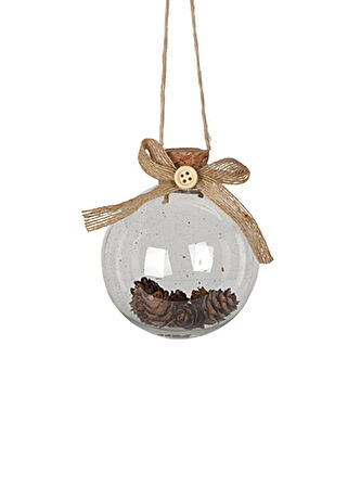 Yılbaşı Topu Şeffaf 8cm