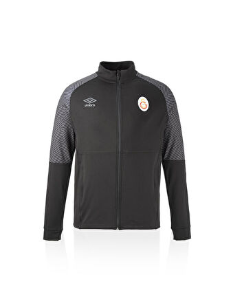 Galatasaray Orijinal Lisanslı Umbro Dik Yaka Fermuarlı Siyah Sweat