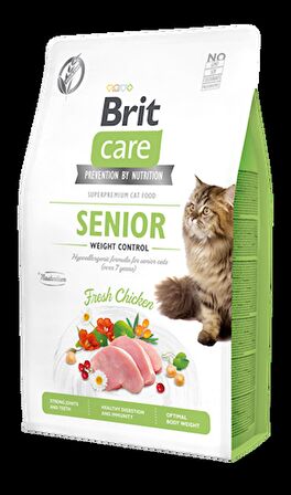 Brit Care Weight Control Senior Tavuk Etli Tahılsız Yaşlı Kedi Maması 2 Kg