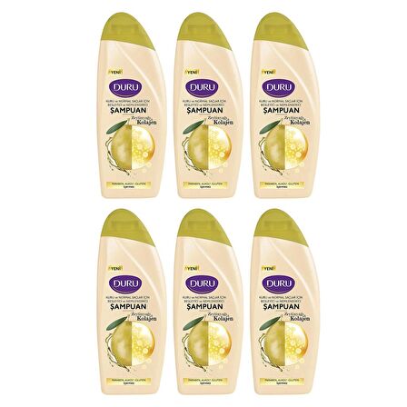 Duru Zeytinyağı&Kolajen Kuru ve Normal Saçlar için Şampuan 6x500 ML