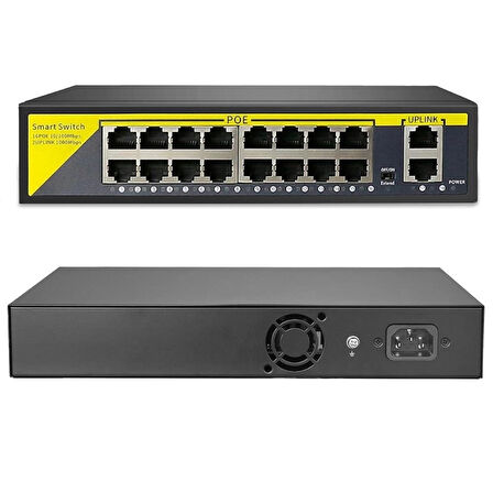 16Port 10/100/1000Mbps Peo Switch