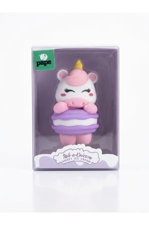 Unicorn Makaron Figürlü Silgi - Mor Makaronlu Sevimli 3D Çocuk Kırtasiye Ve Okul Silgisi