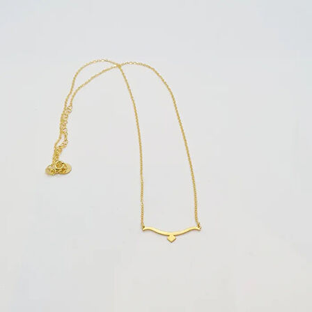 Uretti - BURCU 7427 - Boğa Burcu Gümüş Kolye - Gold