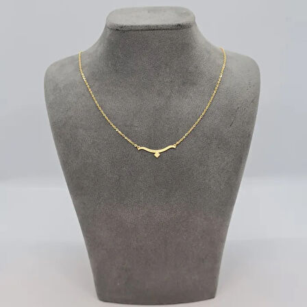 Uretti - BURCU 7427 - Boğa Burcu Gümüş Kolye - Gold