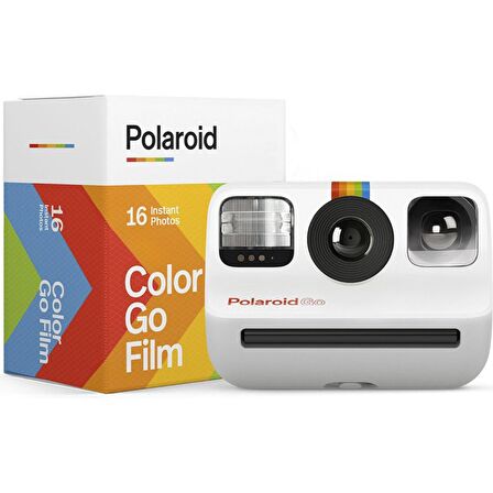 POLAROID EVERYTHING GO Beyaz Instant Fotoğraf Makinesi ve 16'lı Film Seti