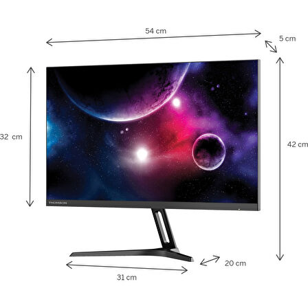 THOMSON Gaming Monitör 24" 0,1 Ms Fhd 180 Hz Adaptive-sync 1920 x 1080 Monitör