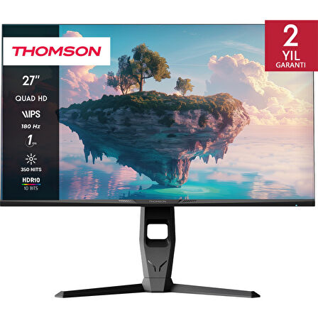 THOMSON Gaming Monitör 27" 0,1 Ms Qhd 180 Hz Adaptive 2560 x 1440 Monitör