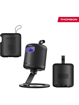 Thomson Vega FHD 4K Destekli 100" Dahili Bataryalı Taşınabilir Projeksiyon Cihazı Google Tv Sertifikalı 350 Ansı Lumen - PG35B