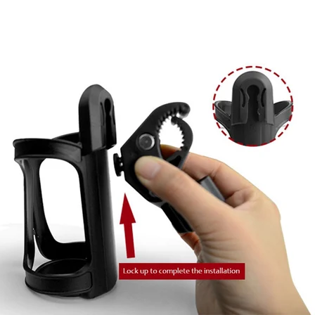 Roichil® Bebek Arabası Bisiklet Uyumlu Ayarlanabilir Şişe Biberon ve Suluk Tutucu