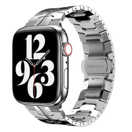 ​​​Apple Watch 7 45mm Kordon Metal Ayarlanabilir Strap Kayış KRD63