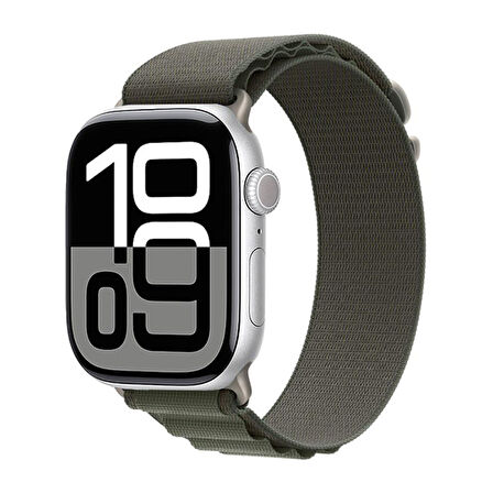 Apple Watch 10 42mm Kordon Hasır Örgülü Bükülmelere Dayanıklı Şık KRD74