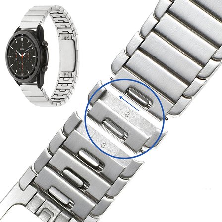 Huawei GT2 46mm Kordon Çizgi Tasarımlı Şık Metal KRD82