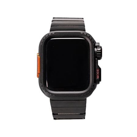 Apple Watch 7 45mm Kordon Kasa Korumalı Metal KRD-126