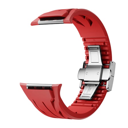 Apple Watch 10 46mm Kordon Metal Tokalı Kesilebilir Silikon KRD127