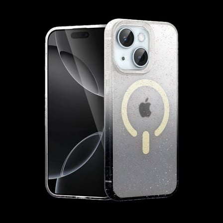 Apple iPhone 15 Plus Pummel Shiny Magsafe Kapak - Siyah
