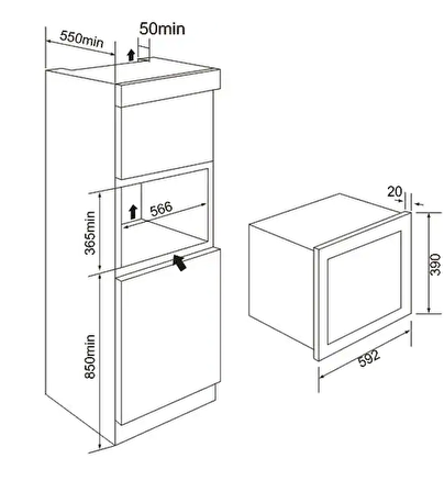 Cucinox MAG 2305 23 lt Mikrodalga Fırın