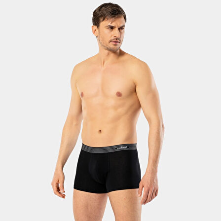 Cacharel Erkek 3'lü Boxer 1320/Beyaz-Siyah-Gri