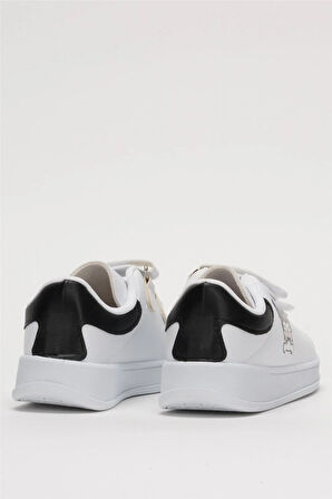 Çocuk Kuromi Baskılı Cırtlı Unisex Spor Ayakkabı SİYAH